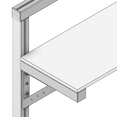40-408-0 MODULAR SOLUTIONS 180MM X 180MM SHELF ANGLE BRACKET HARDWARE NOT INCLUDED